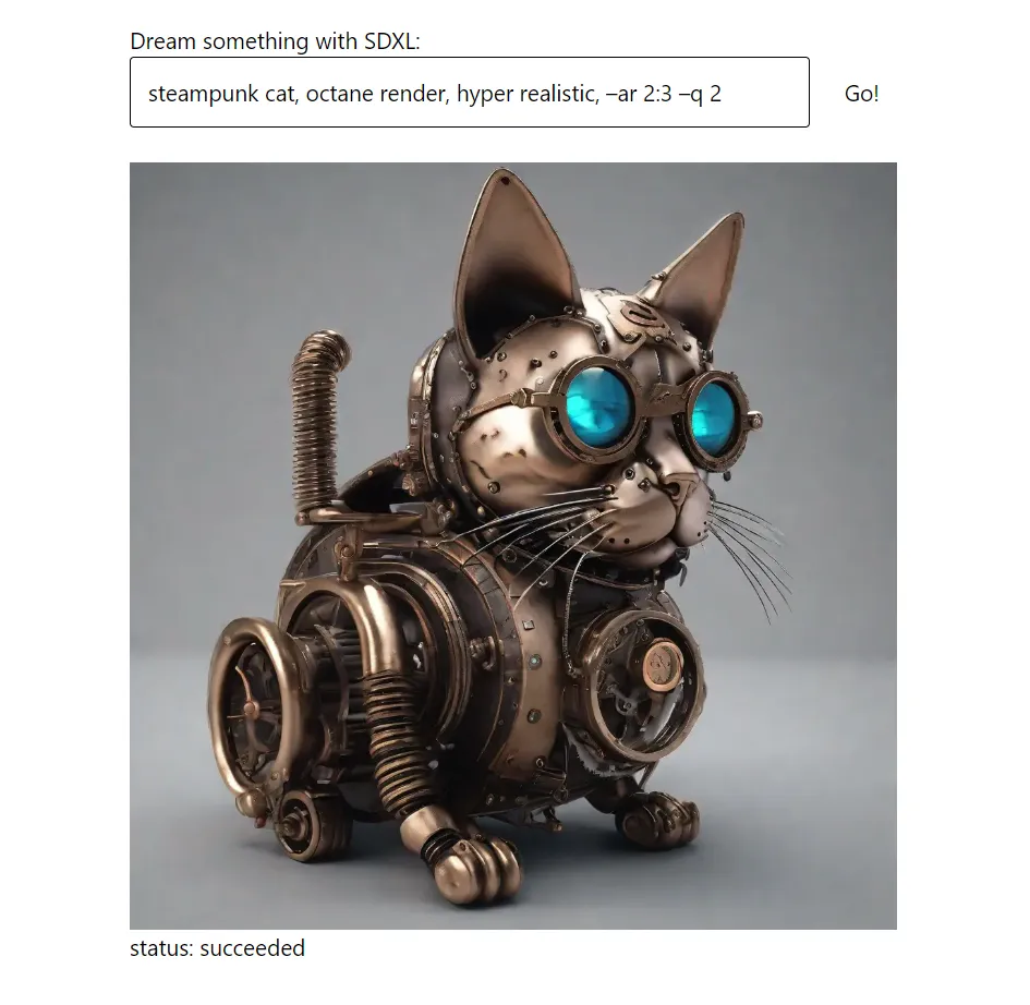 Replicate generated image output